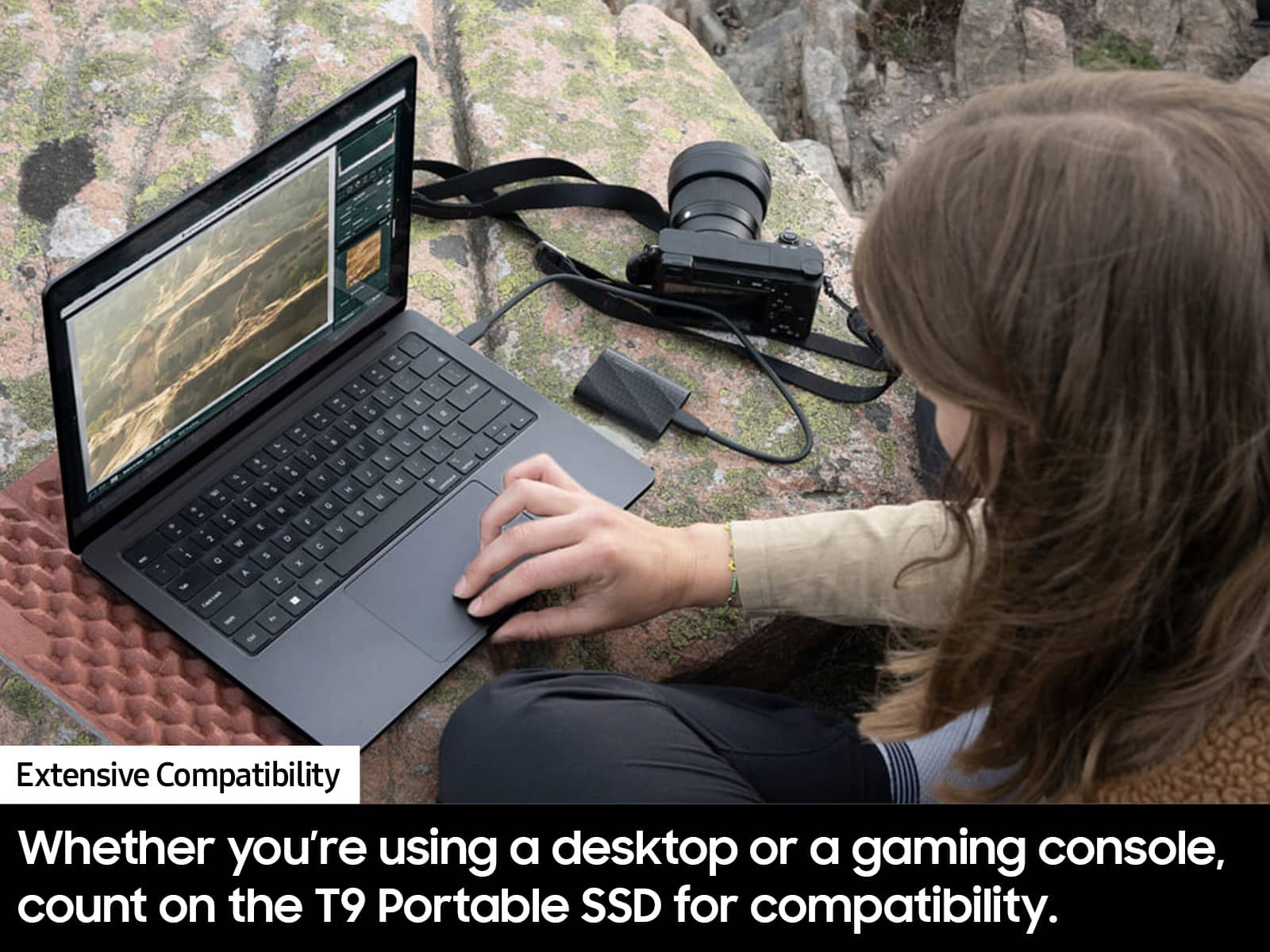 Extensive Compatibility: Whether you're using a desktop or a gaming console, count on the T9 Portable SSD for compatibility.