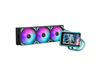 Enfriador Líquido ASUS ROG RYUO IV 360 Hatsune Miku Edition - Pantalla AMOLED Curva, ARGB, Para PC Gaming