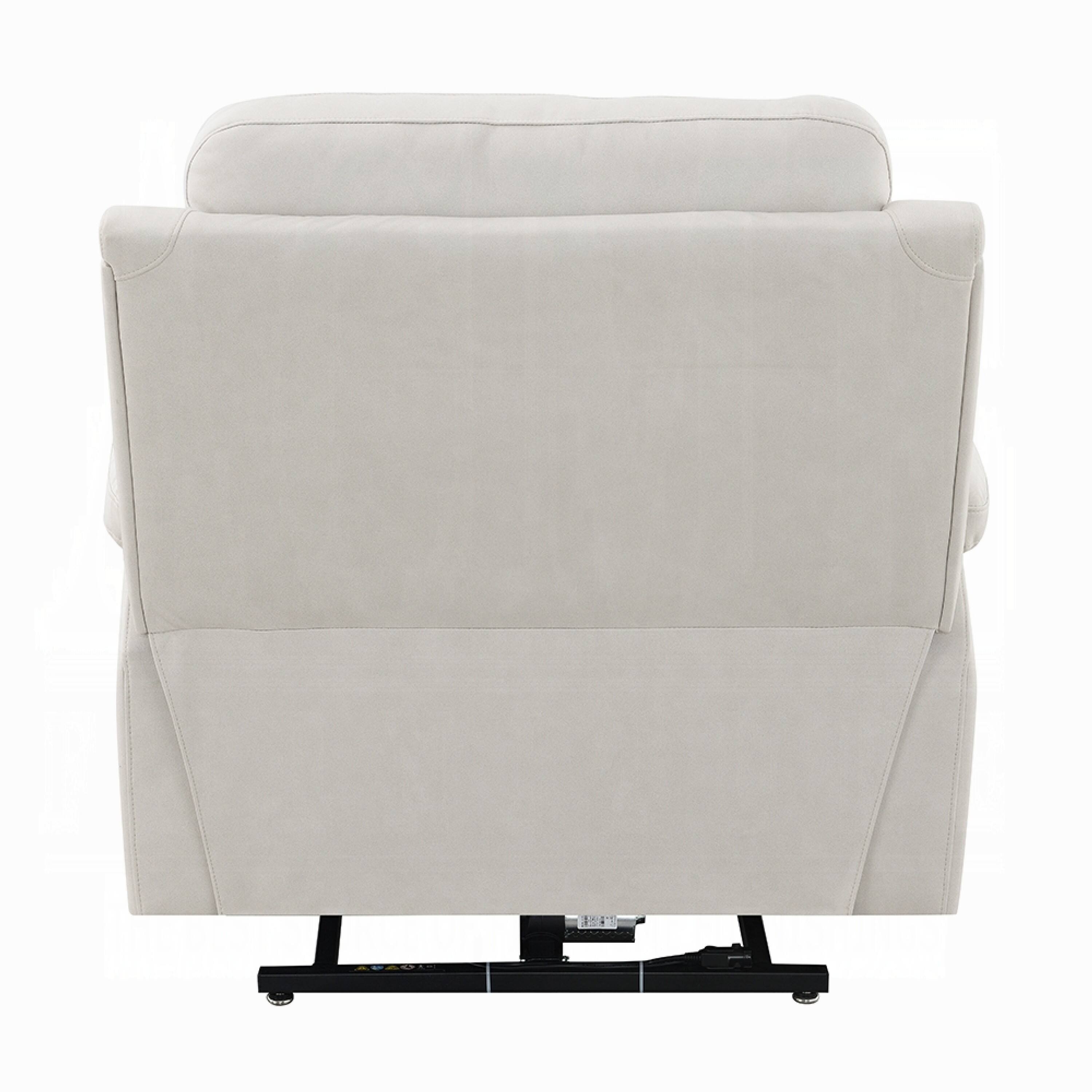 Alt View 2. Manhattan Lane - Cheru Power Motion Lift and Recliner Chair with Heated Massage - Ivory.