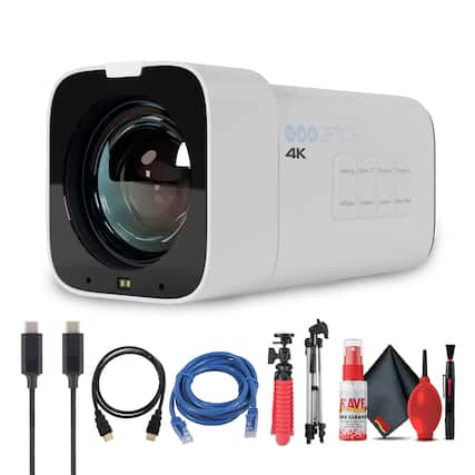 P T Z OPTICS 4K 200m Zoom V Focus - FocurD AF Enter Custom 0 Custom 1 Menu Back.