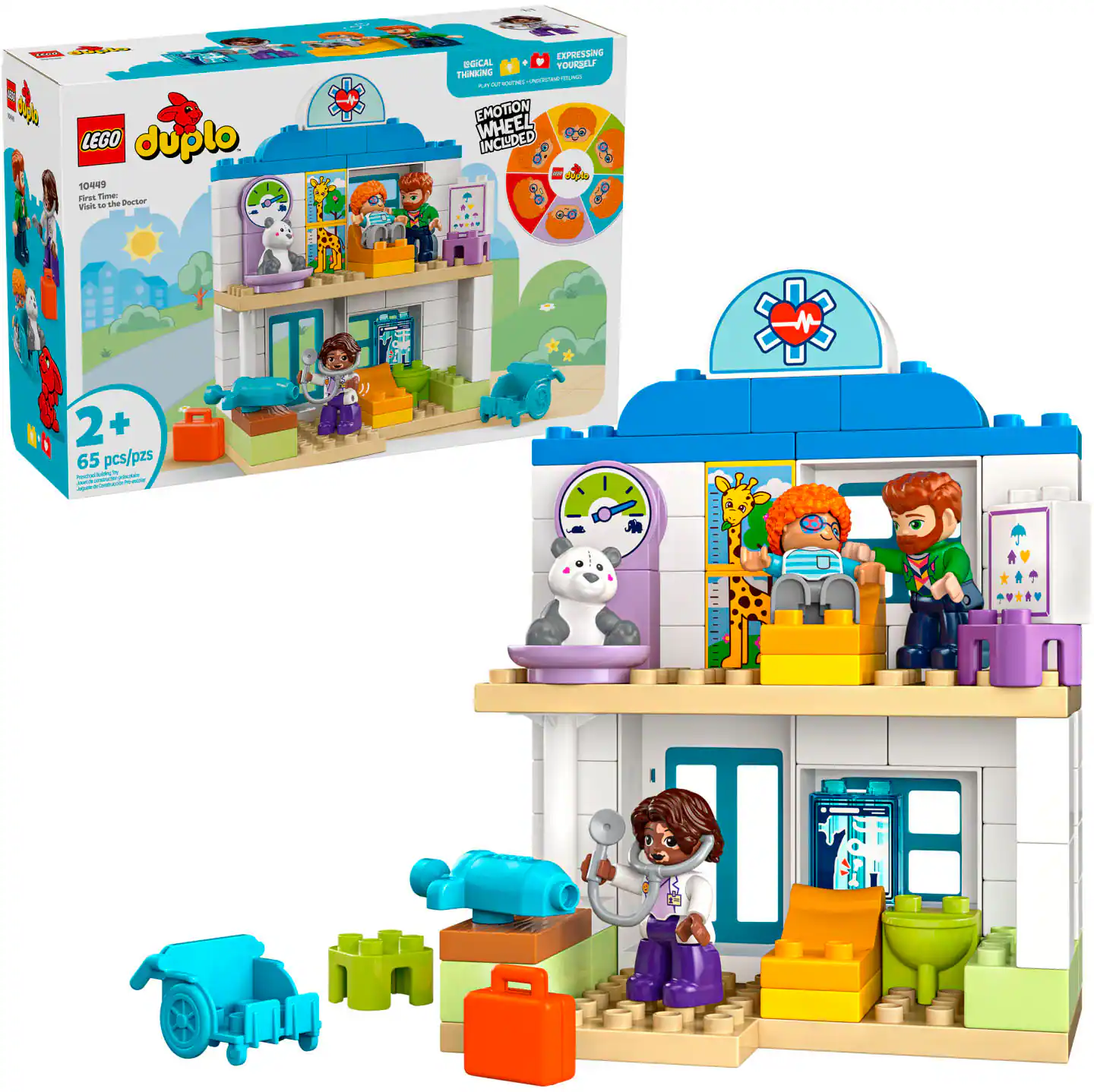 LEGO - DUPLO Town First Time Visit with the Doctor Office Building Toy Playset 10449