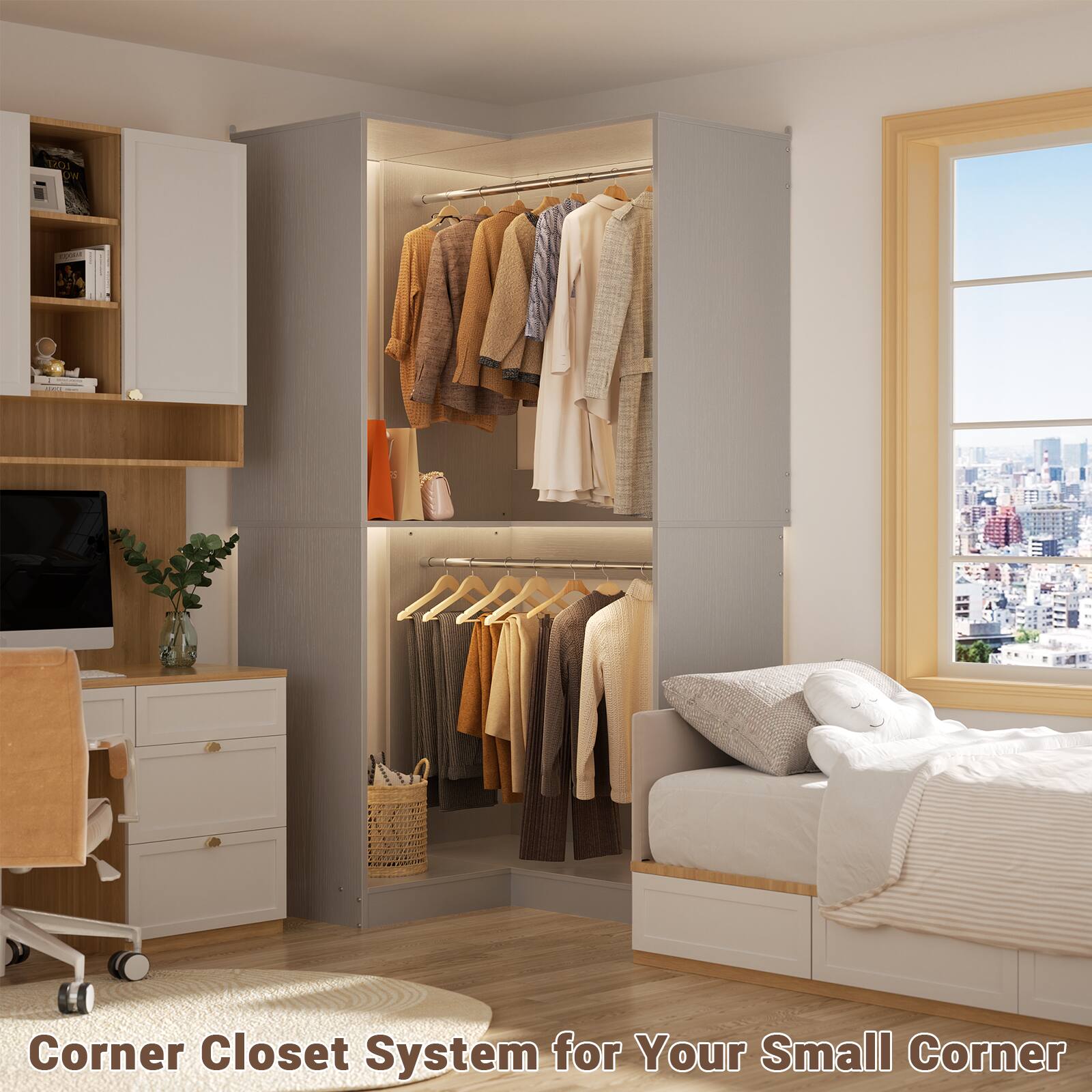 Corner Closet System for Your Small Corner