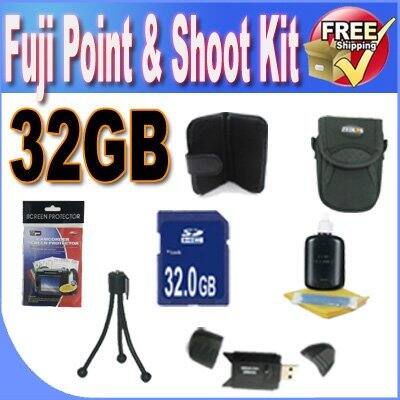 FREE Point & Shoot Kit Shipping  
Fuji Point & Shoot Kit  
32GB  
SCREEN PROTECTOR  
32.0GB