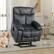 Angle. Bestier - Bestier Recliner Power Lift Microfiber Recliner with Massage, Heating, Dual Hidden Cup Holders and USB Port - Grey.