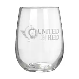 Great American Products - Ottawa Senators Etched 17oz. Rally Cry Stemless Wine Glass - Multicolor