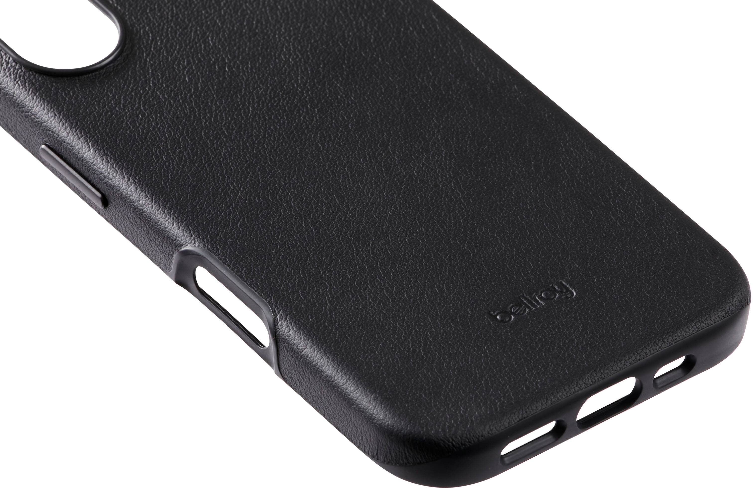 Alt View 1. Bellroy - iPhone 16 Leather Phone  Case - Black.