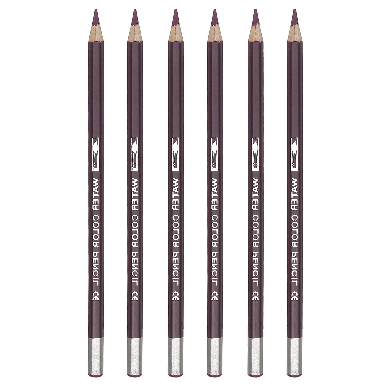 Unique Bargains - Watercolor Pencil, 6Pcs Water Soluble Pencils for Blending, Coloring, Sketch Drawing, Painting - Purple Red price history on PriceWatchPro