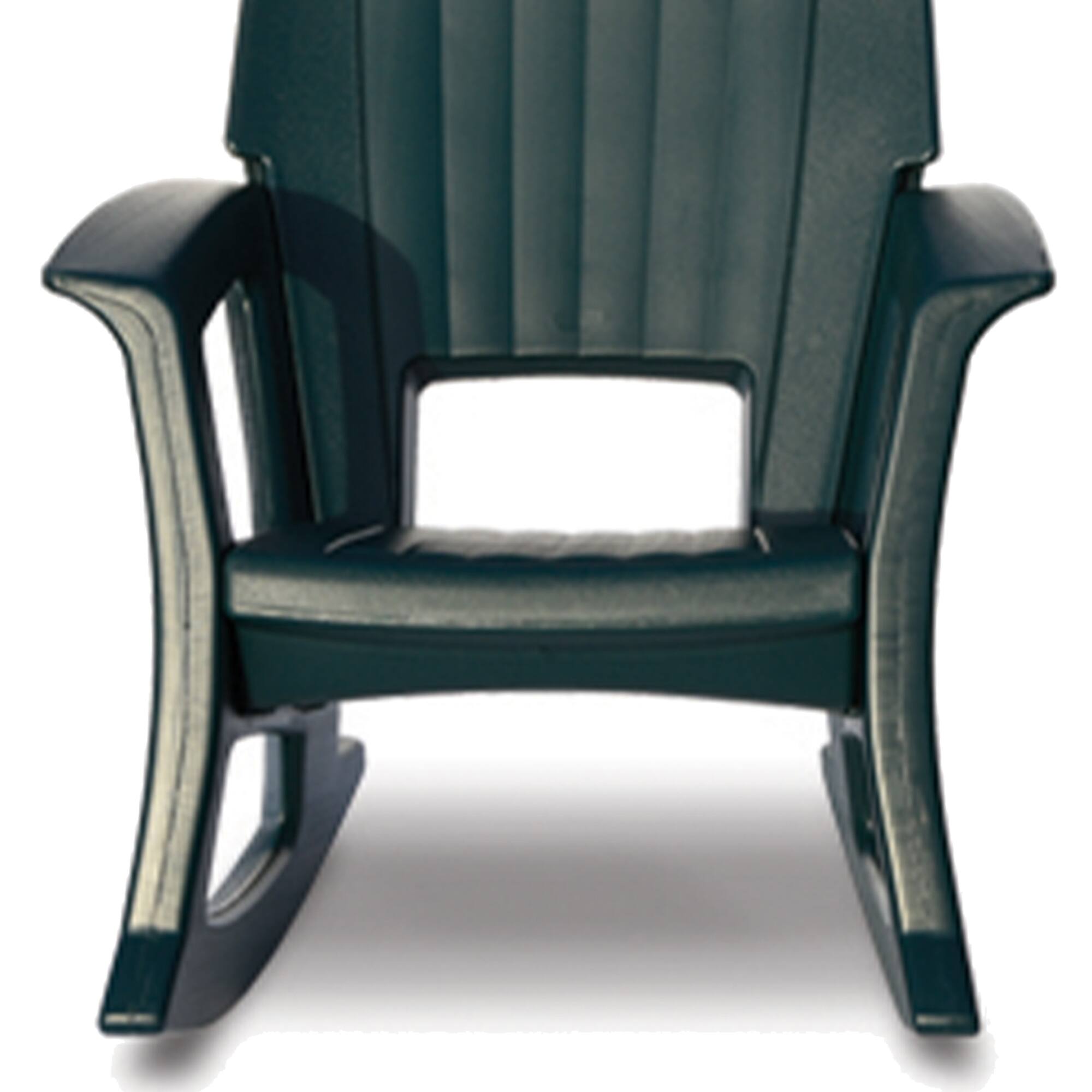Alt View 2. Semco - Semco Rockaway Heavy Duty All Weather Outdoor Rocking Chair, Green (2 Pack) - Green.