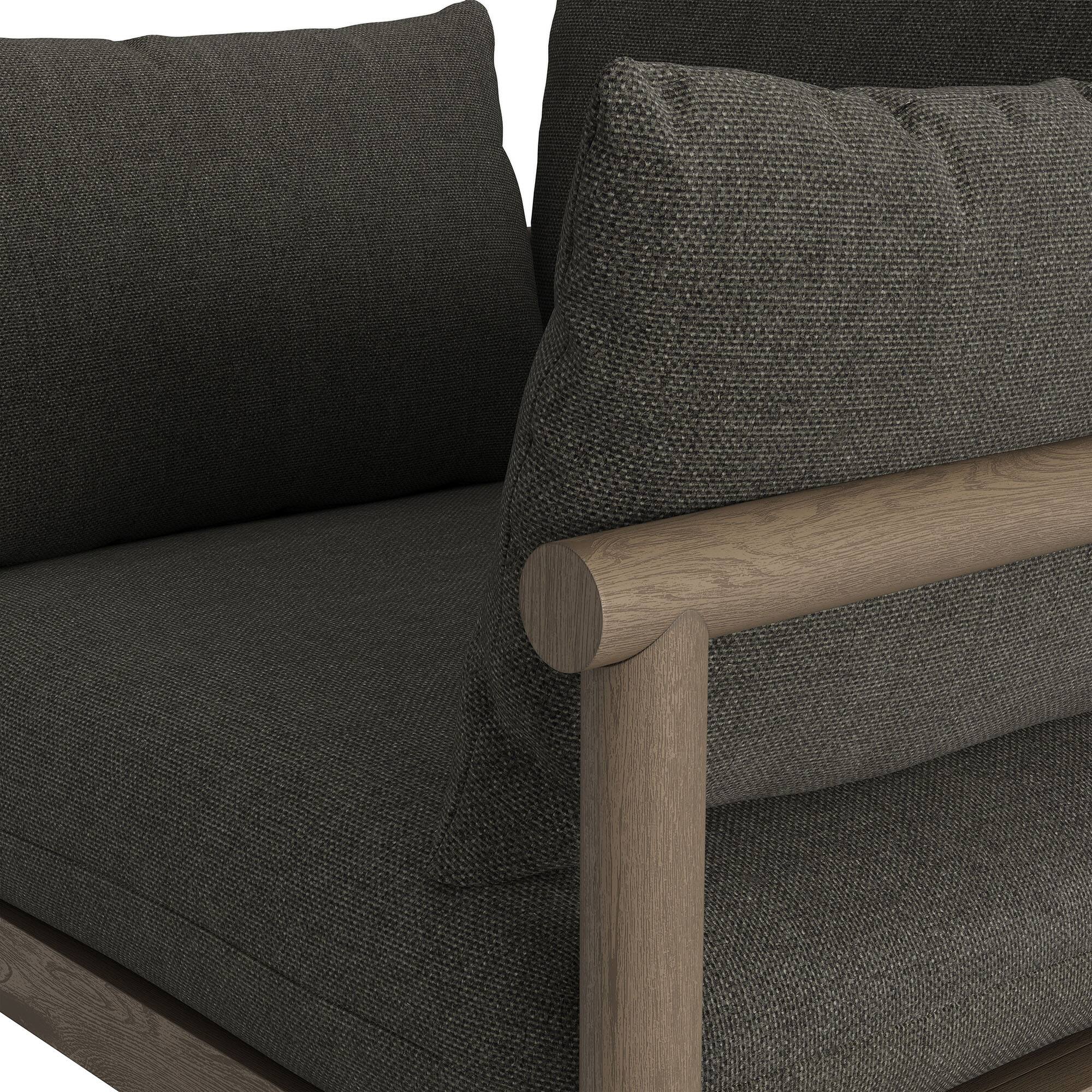 Alt View 5. Modway - Eleni Outdoor Teak Wood Armchair by Modway - Weathered Gray Flint.