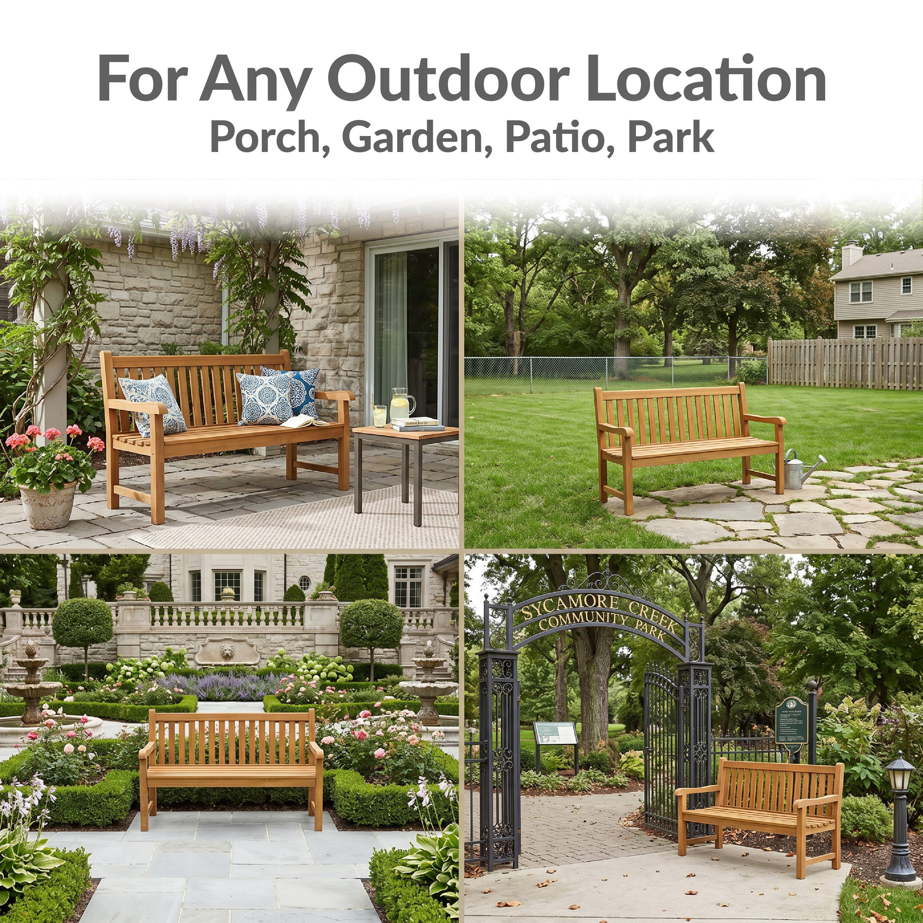 For Any Outdoor Location  
Porch, Garden, Patio, Park  

SYCAMORE COMMUNITY CREEK PARK