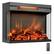 Front. Costway - Costway 23" 3-Sided Electric Fireplace Insert Heater 1500W with Thermostat & Remote Control - Black.
