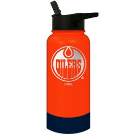 Great American Products - Edmonton Oilers 32oz. Logo Thirst Hydration Water Bottle - Multicolor