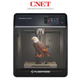 Flashforge - Adventurer 5M Pro 3D Printer: 600mm/s CoreXY, 220mm³ Build, Auto-Level, Vibration Comp, Camera & Air Filtration - Black