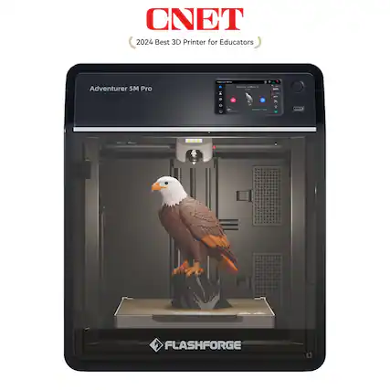 CNET 2024 Best 3D Printer for Educators: Adventurer 5M Pro - FLASHFORGE