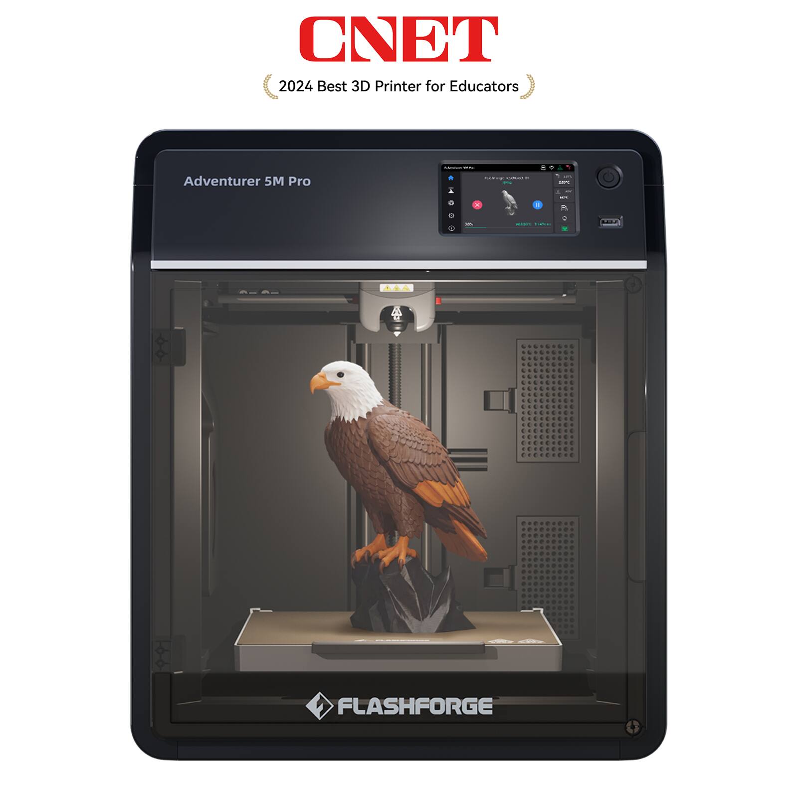 CNET 2024 Best 3D Printer for Educators: Adventurer 5M Pro - FLASHFORGE