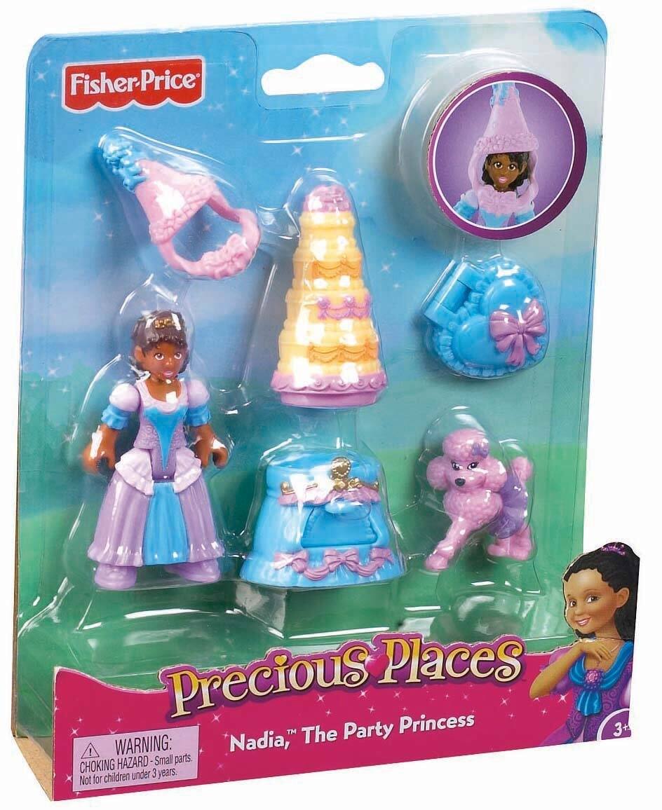 Fisher-Price  
Precious Places  
Nadia™ The Party Princess  

WARNING: CHOKING HAZARD - Small parts. Not for children under 3 years.