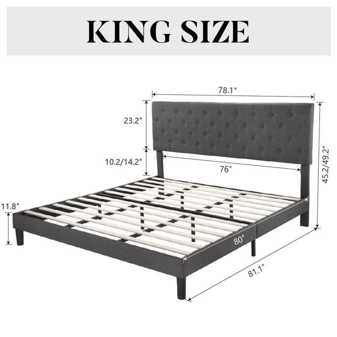 KING SIZE
78.1
23.2
11.8"
10.2/14.2
76"
45.2/49.2"
80"
81.1"