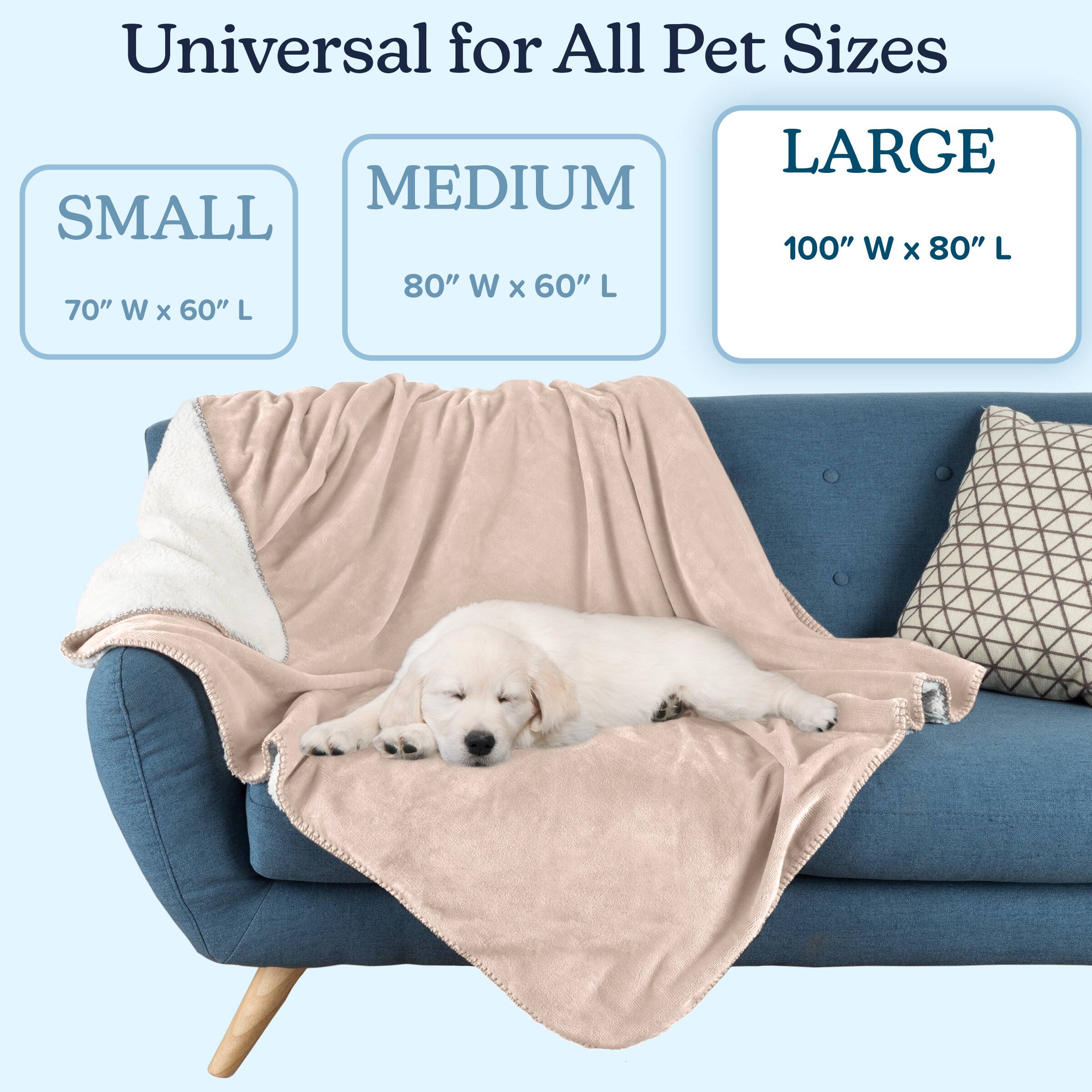 Universal for All Pet Sizes

SMALL  
70" W x 60" L

MEDIUM  
80" W x 60" L

LARGE  
100" W x 80" L