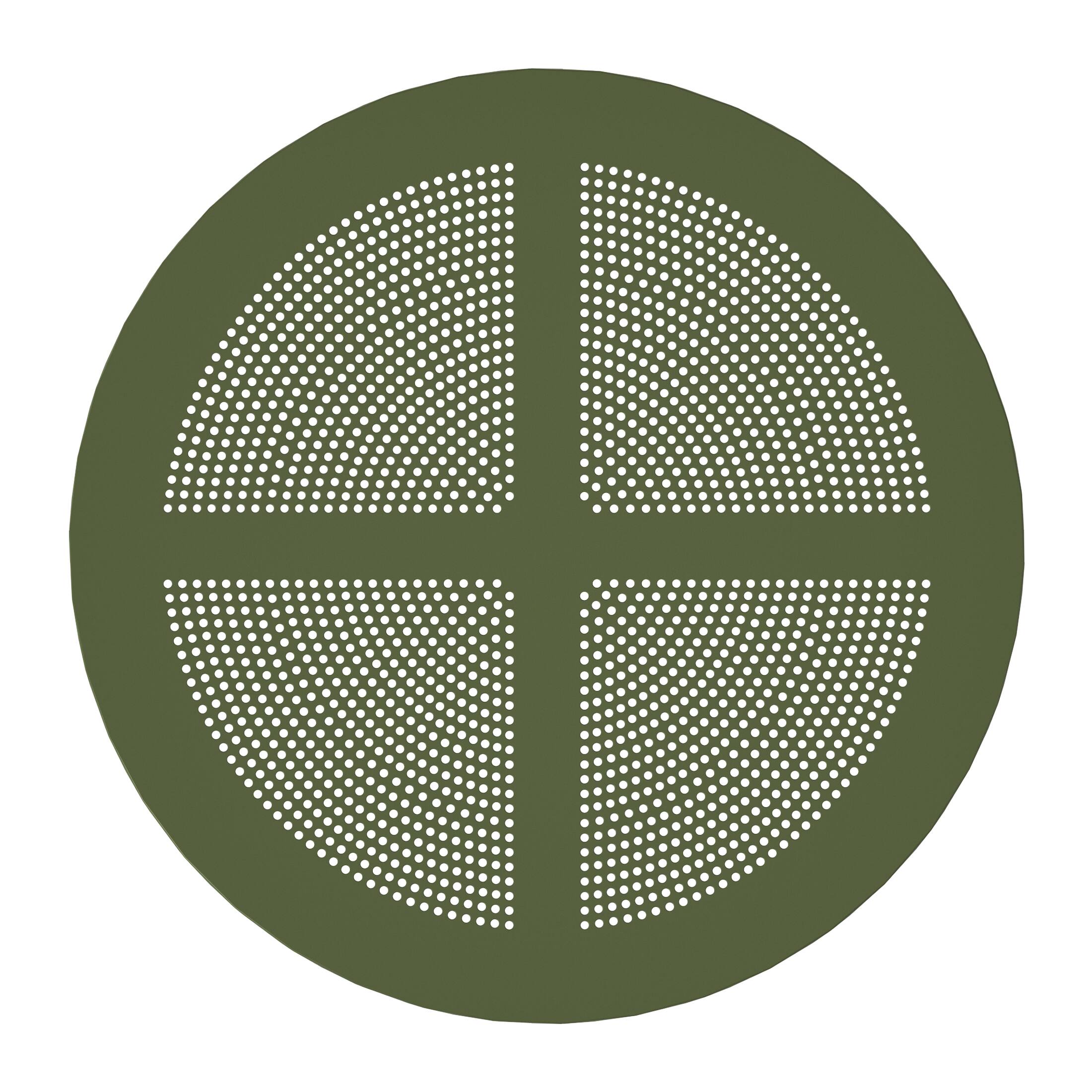 Alt View 2. WestinTrends - WestinTrends Playa 31.5" Round Plastic Outdoor Patio Dining Table for 4 - Olive Green.