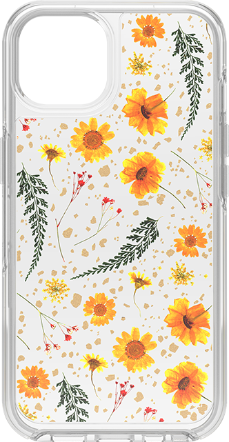 OtterBox - Symmetry Series Floral Case - iPhone 13 - Clear