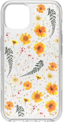 OtterBox - Symmetry Series Floral Case - iPhone 13 - Clear