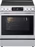 LG - 30-in Wide 6.3 Cu. Ft. Slide-In Electric True Convection Range with 5 Elements, InstaView and 2 UltraHeat Elements - Stainless Steel