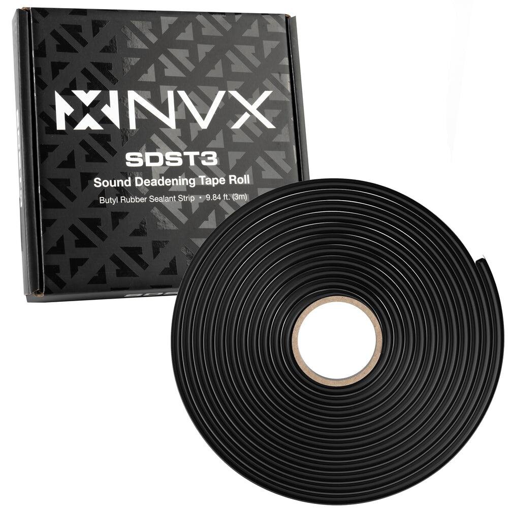 XNVX SDST3 Sound Deadening Tape Roll Rubber Sealant Strip 9.84 ft. (3m) Butyl