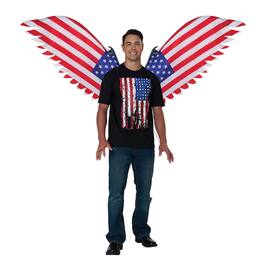 California Costumes - 4th of July Patriot Costume Wings | One Size Fits Most - Red