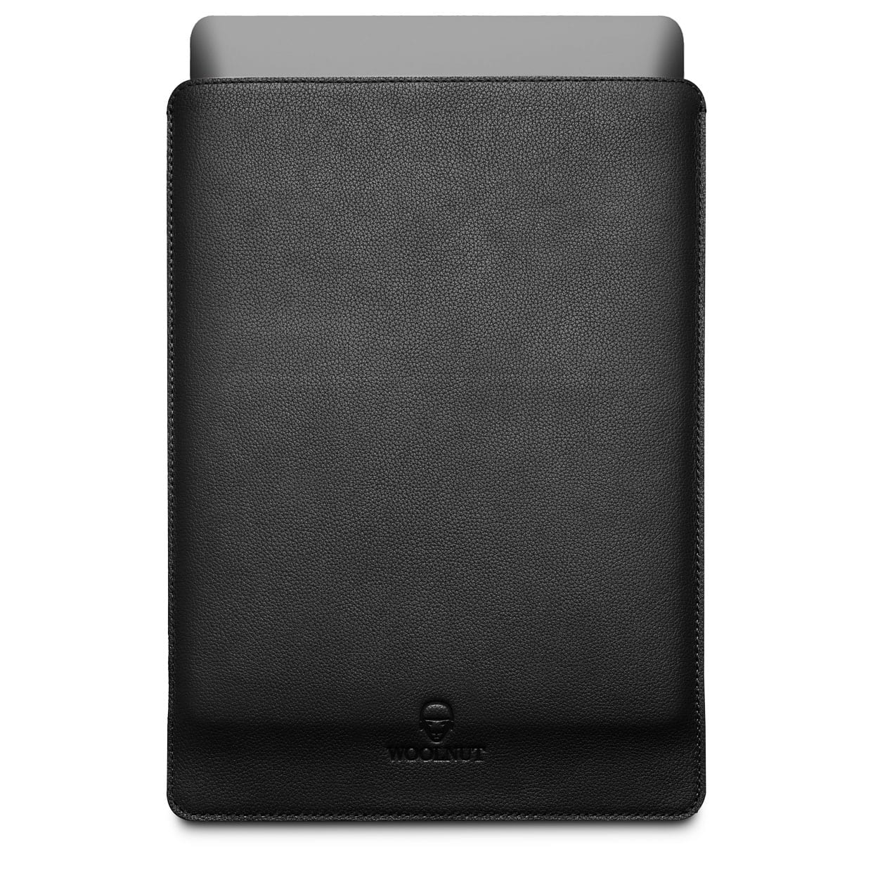 Woolnut - Leather Sleeve for 15-inch MacBook Pro|Full-grain leather - - Black