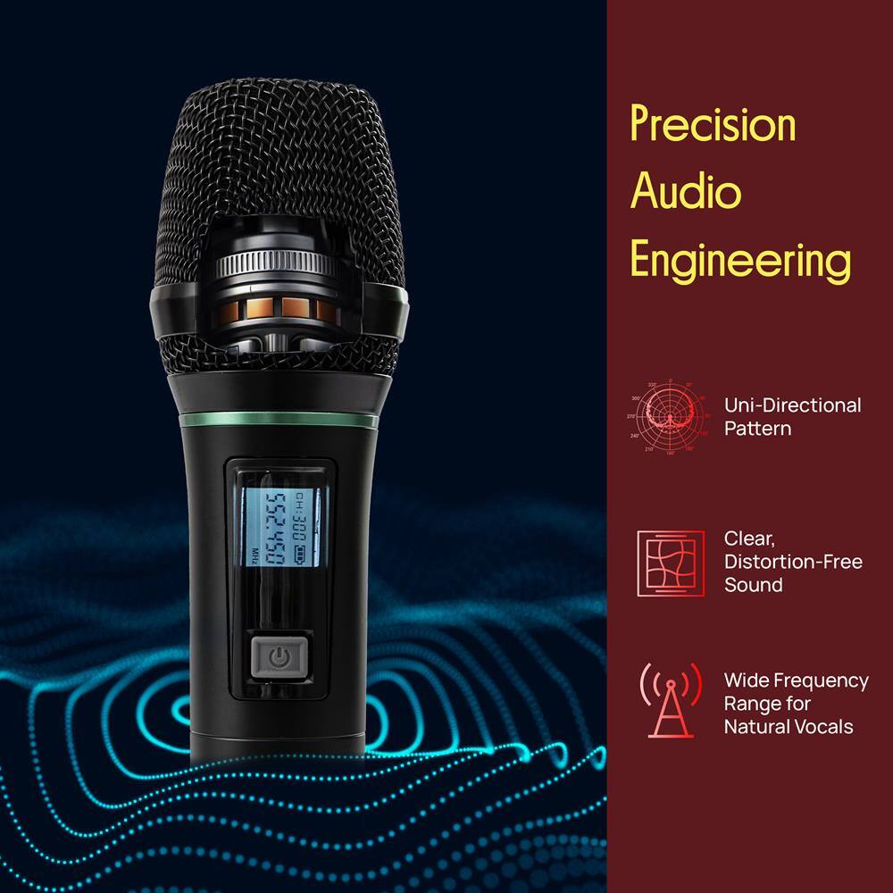 Precision Audio Engineering

- Uni-Directional Pattern
- Clear, Distortion-Free Sound
- Wide Frequency Range for Natural Vocals