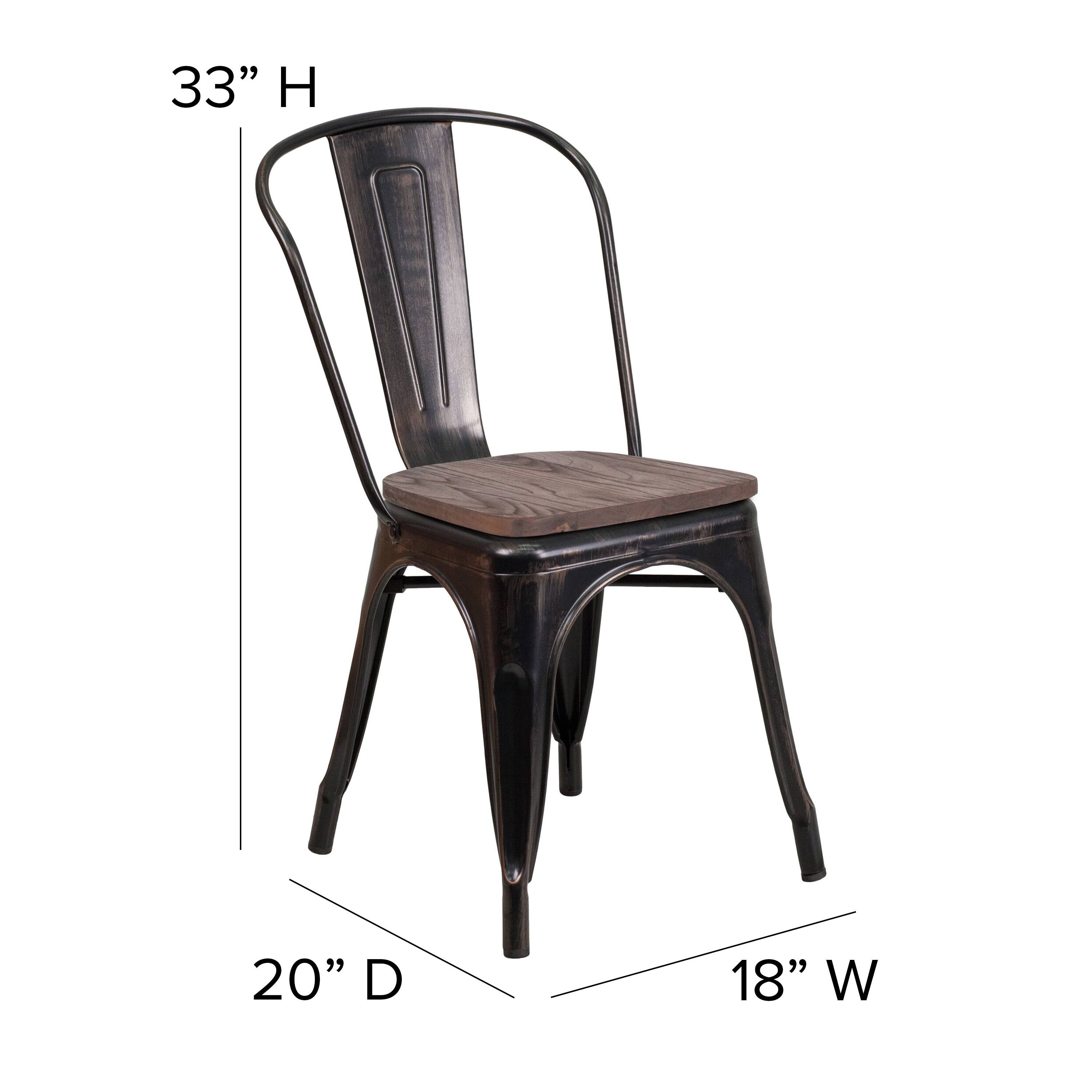 33" H  
20" D  
18" W