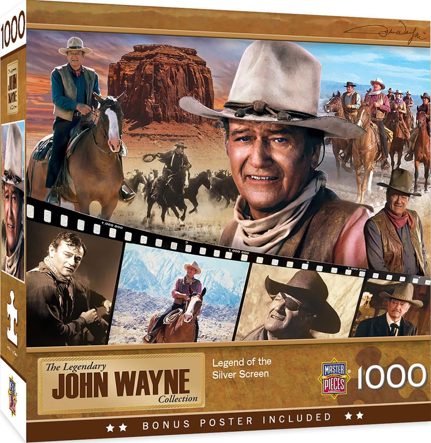 MasterPieces - John Wayne Legend of the Silver Screen 1000 Piece Jigsaw Puzzle - Multi-Color