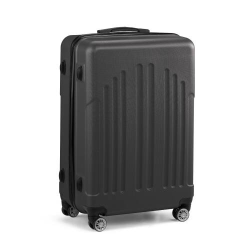 Alt View 2. Winado - 28" Checked Luggage Trolley Case ABS Hardside Large Suitcase with Double Spinner Wheels & TSA Lock for Travel Business - Dark Gray.
