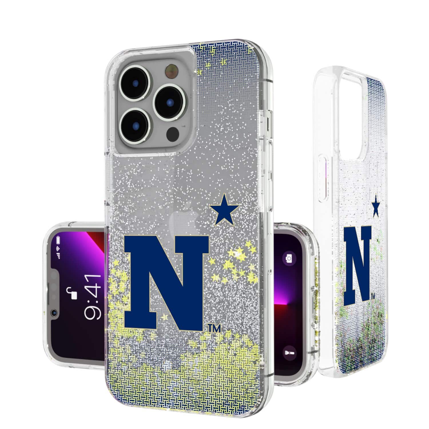 Keyscaper - NCAA - Navy Midshipmen Linen Logo iPhone Glitter Case - 14 Pro - Multicolor price history on PriceWatchPro