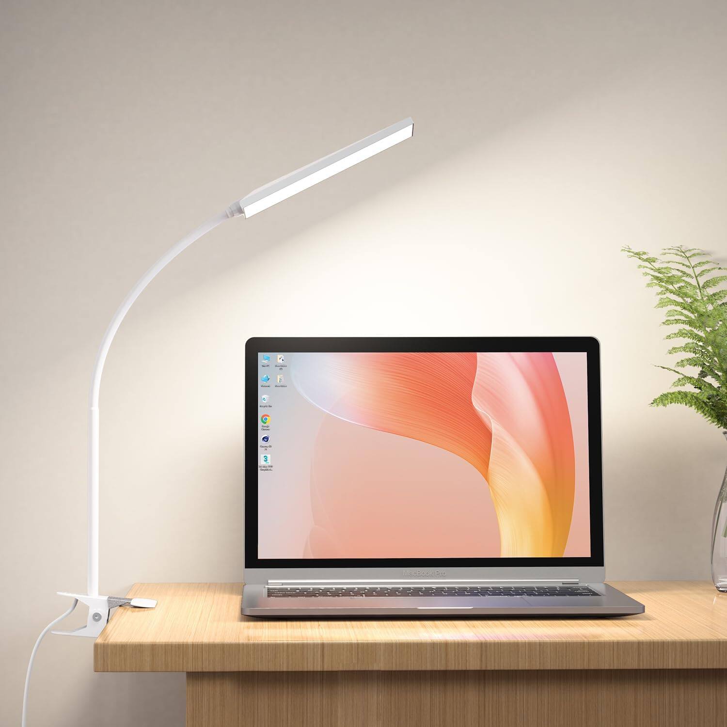 White Clip Lamp