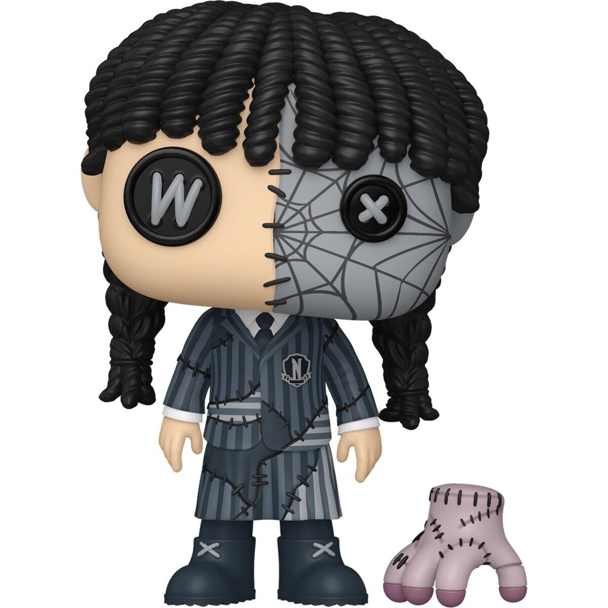 Angle. Funko - Funko Pop! Wednesday Addams w Thing Patchwork #1942.