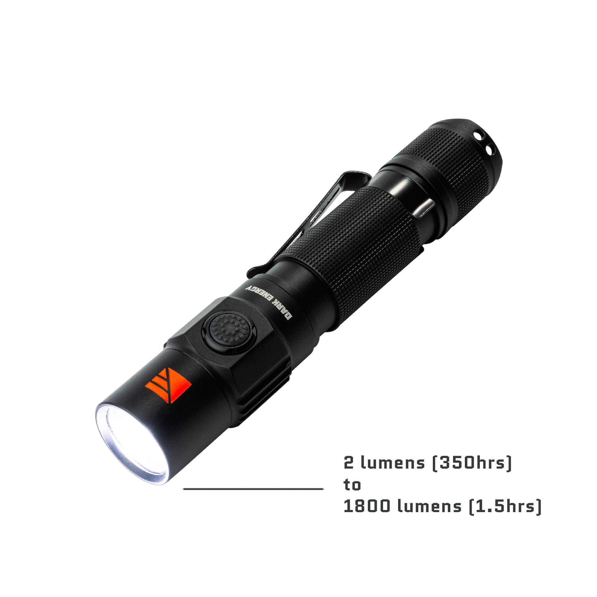 ENERGY DARK

2 lumens [350hrs] to 1800 lumens [1.5hrs]