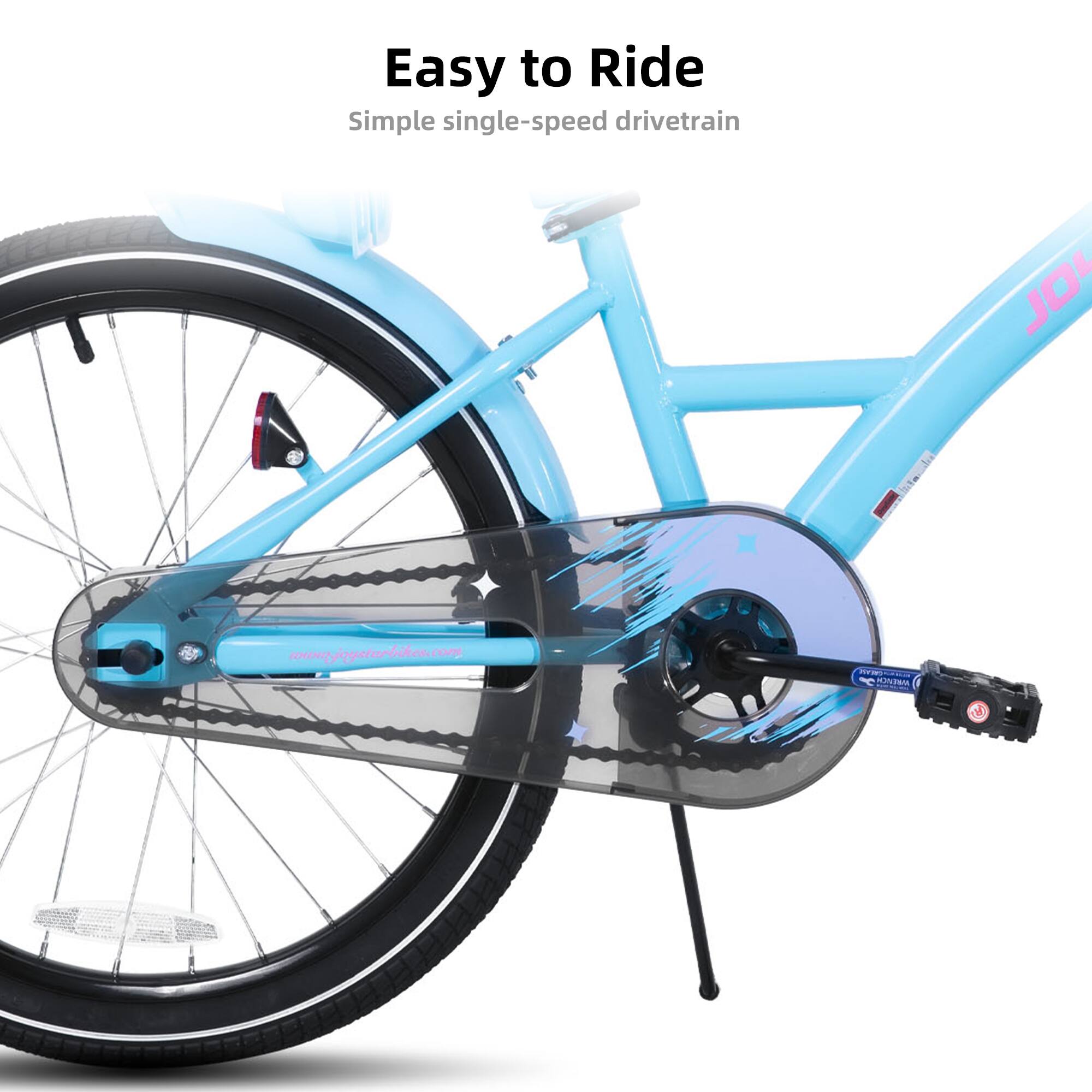 Easy to Ride  
Simple single-speed drivetrain  
www.joystarbikes.com