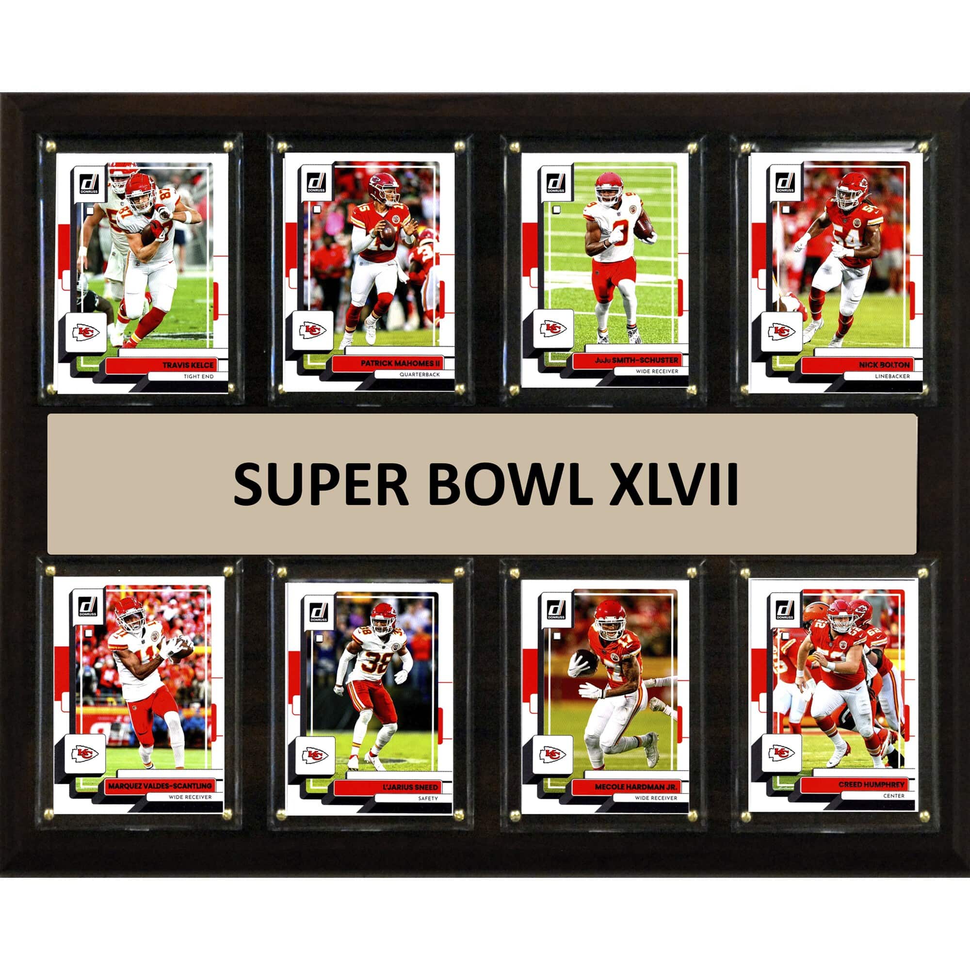 "C&I Collectibles - Kansas City Chiefs 12"" x 15"" Super Bowl XLVII Trading Card Plaque - Multicolor" price history on PriceWatchPro