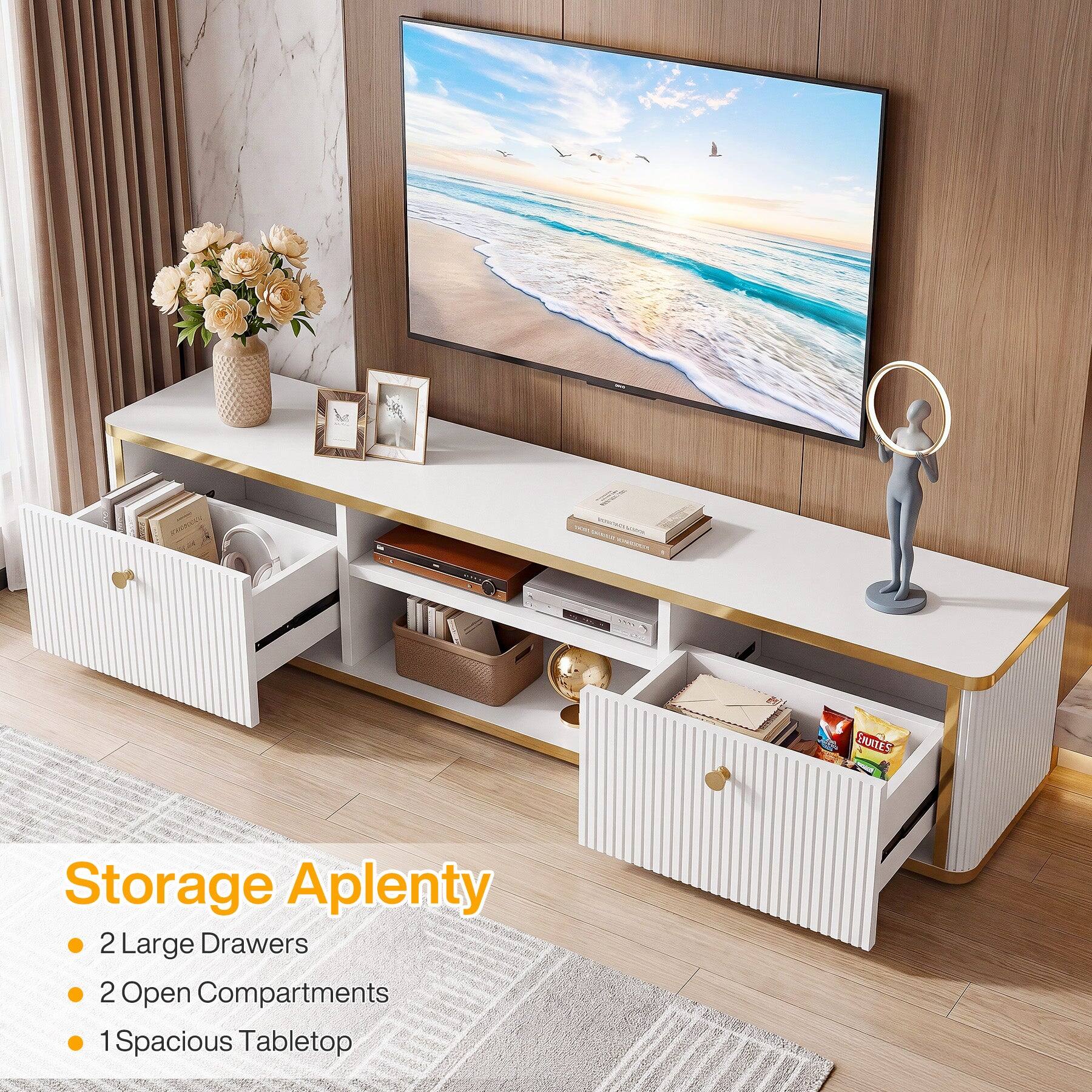 WITH UNIVERSAL EQUITIES

Storage Aplenty
- 2 Large Drawers
- 2 Open Compartments
- 1 Spacious Tabletop