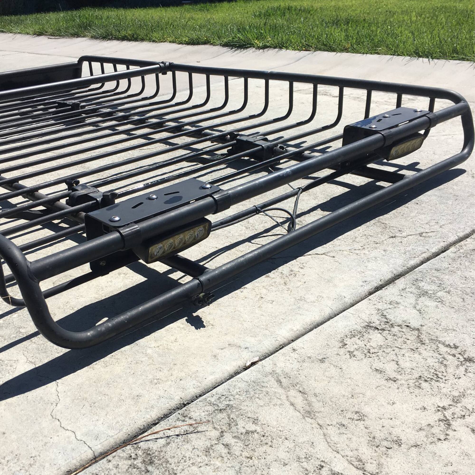 Alt View 7. Yakima - Yakima Light Mounting Brackets Heavy Duty Steel Light Mount for Warrior Baskets - Black.