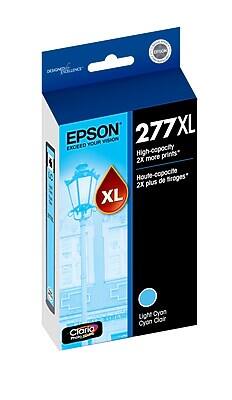EPSON  
EXCEED YOUR VISION  

277XL  
High-capacity  
2X more prints*  

XL  

Light Cyan  
Cyan Color  

Claria  
Ink Technology  

*High-capacity  
2X plus de tringes*