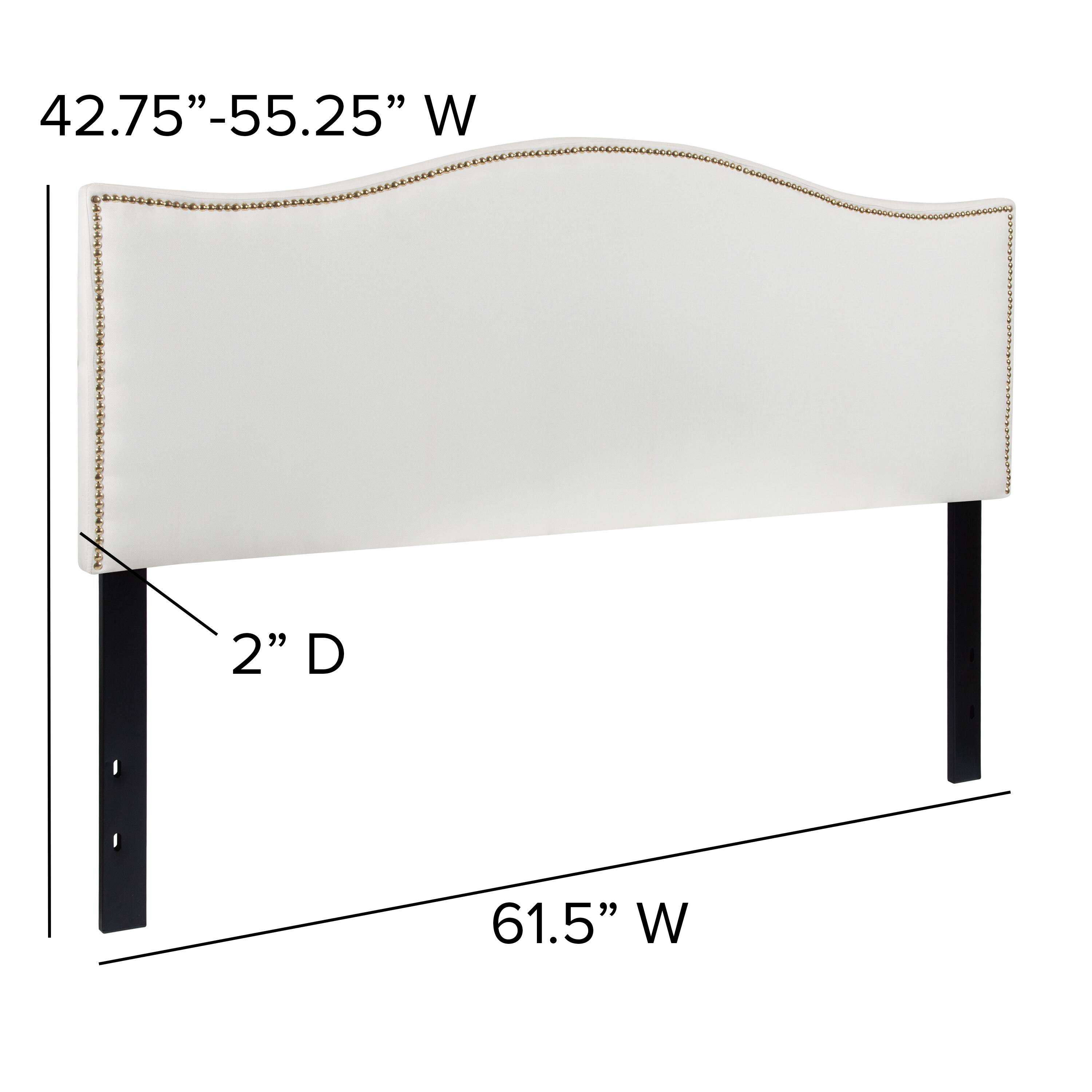 42.75"-55.25" W  
2" D  
61.5" W