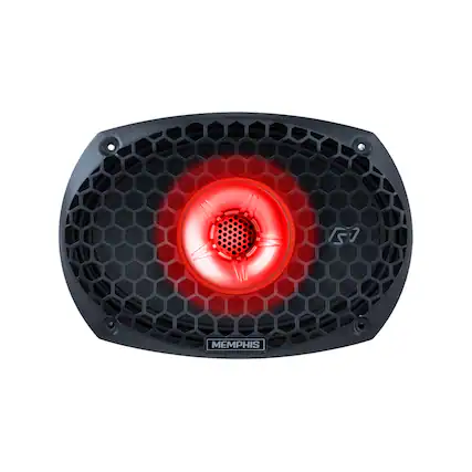 Front. Memphis Car Audio - Memphis Audio SRXP69WTV2 SRX 6x9" Pro Speaker, 175w, 4-Ohm 2-Way, Sold Individually - Black/Gray.