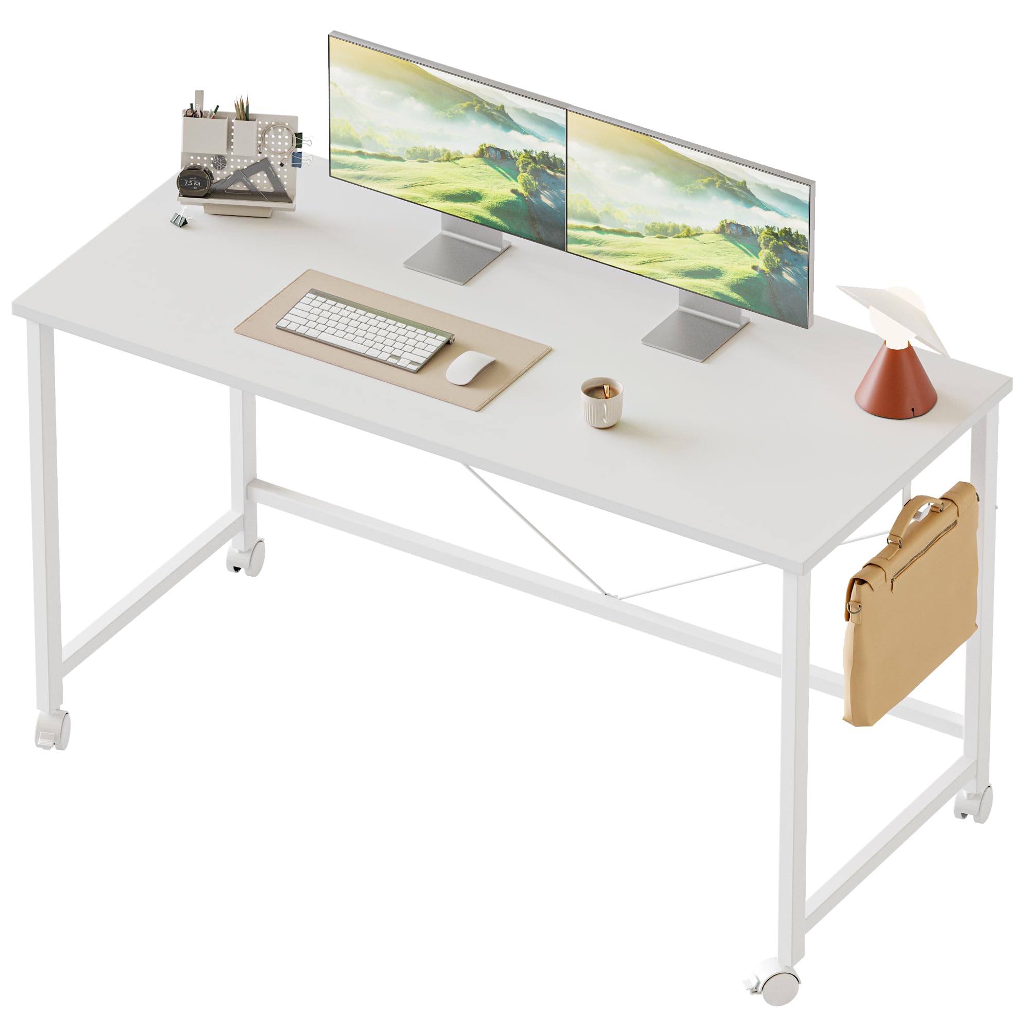 Caster, White 48 inch