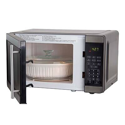 Alt View 3. Avanti - 0.7 Cu. Ft. Countertop Microwave, 700W (MO7103SST) - Black/Stainless Steel.