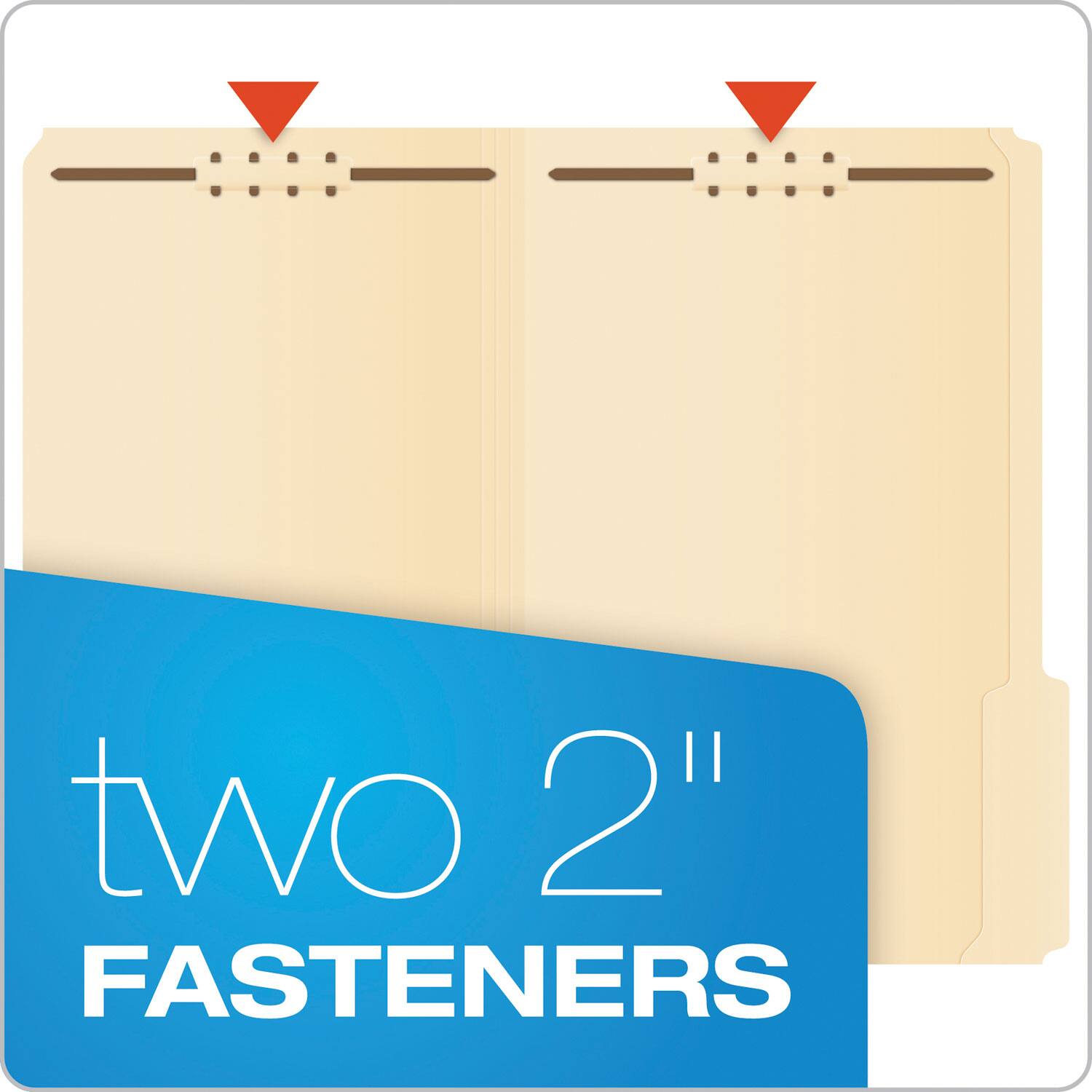 two 2" FASTENERS