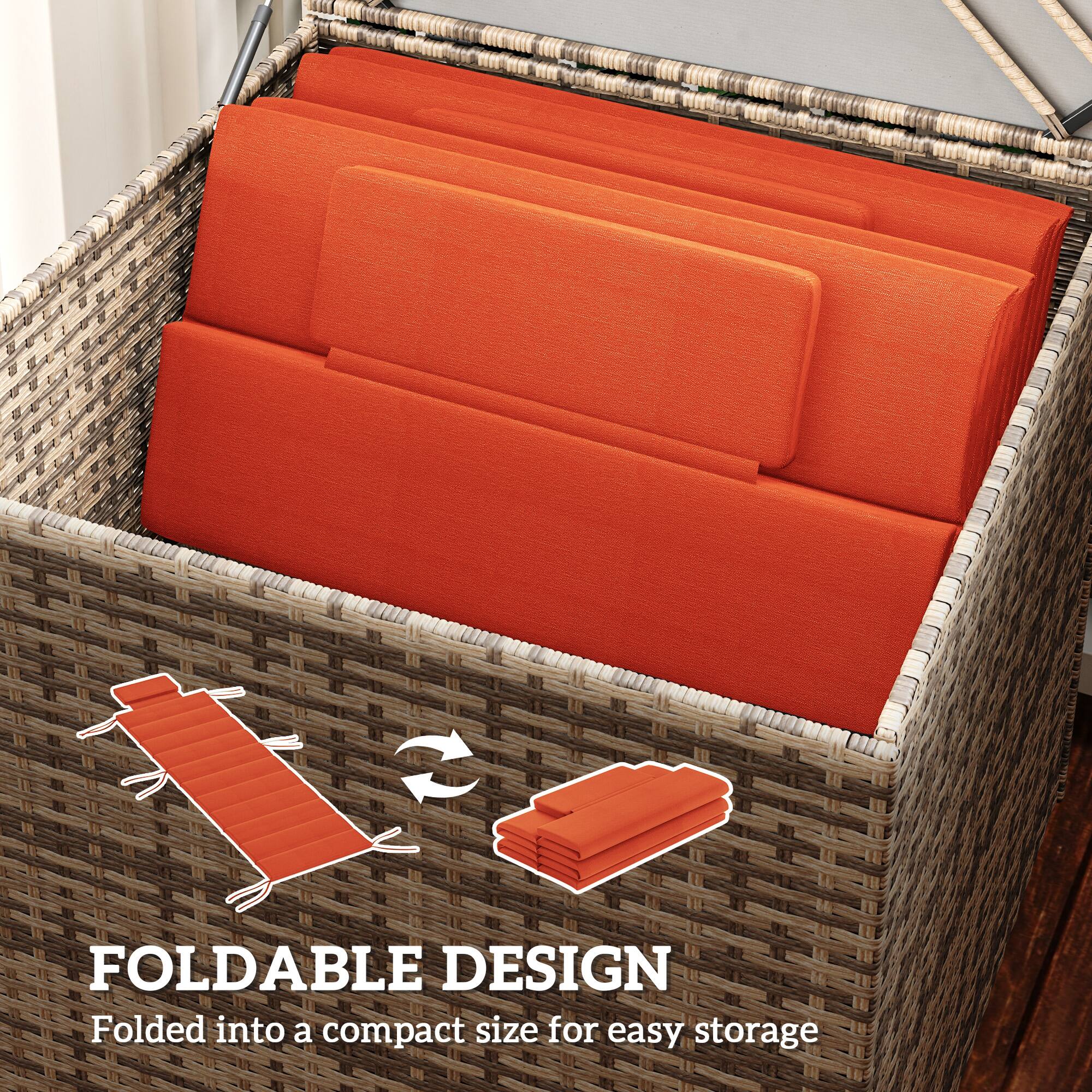 FOLDABLE DESIGN  
Folded into a compact size for easy storage