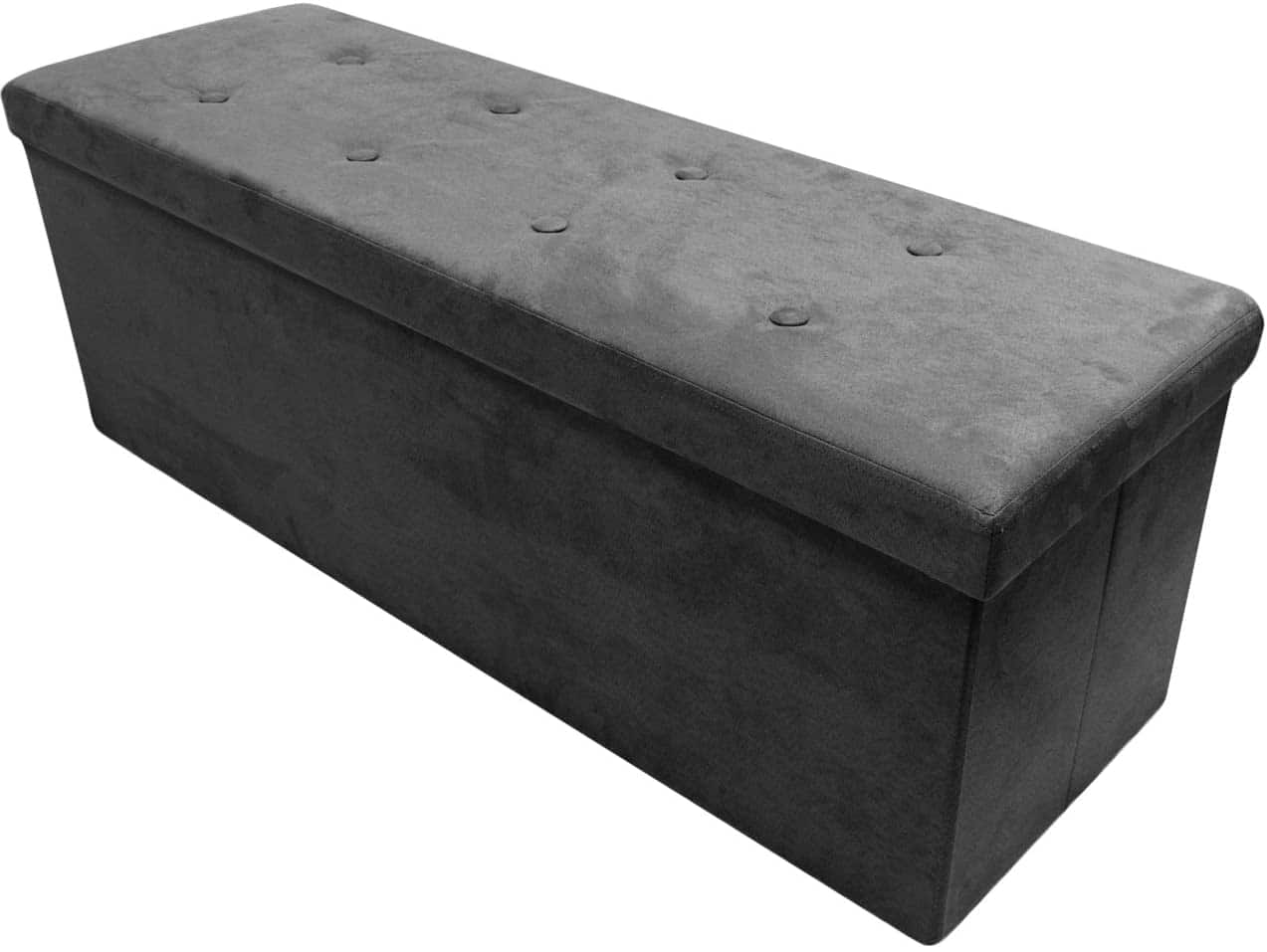 Front. Sorbus - Sorbus 43 Inch Ottoman with Storage Bench – Folding Bed Bench 80L Storage Ottoman Chest with Cover - Shoes Linen - Black.