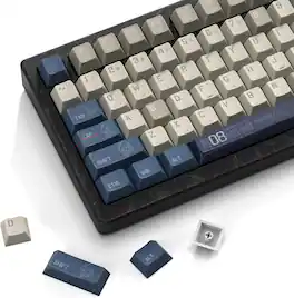 Womier - PBT Keycaps, Cherry Profile Dye-Sub Theme Keycaps for Cherry Gateron MX Switches Mechanical Keyboards - Xiaod-132 Keys